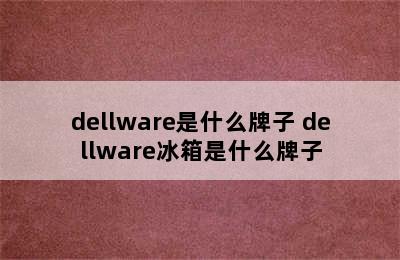 dellware是什么牌子 dellware冰箱是什么牌子